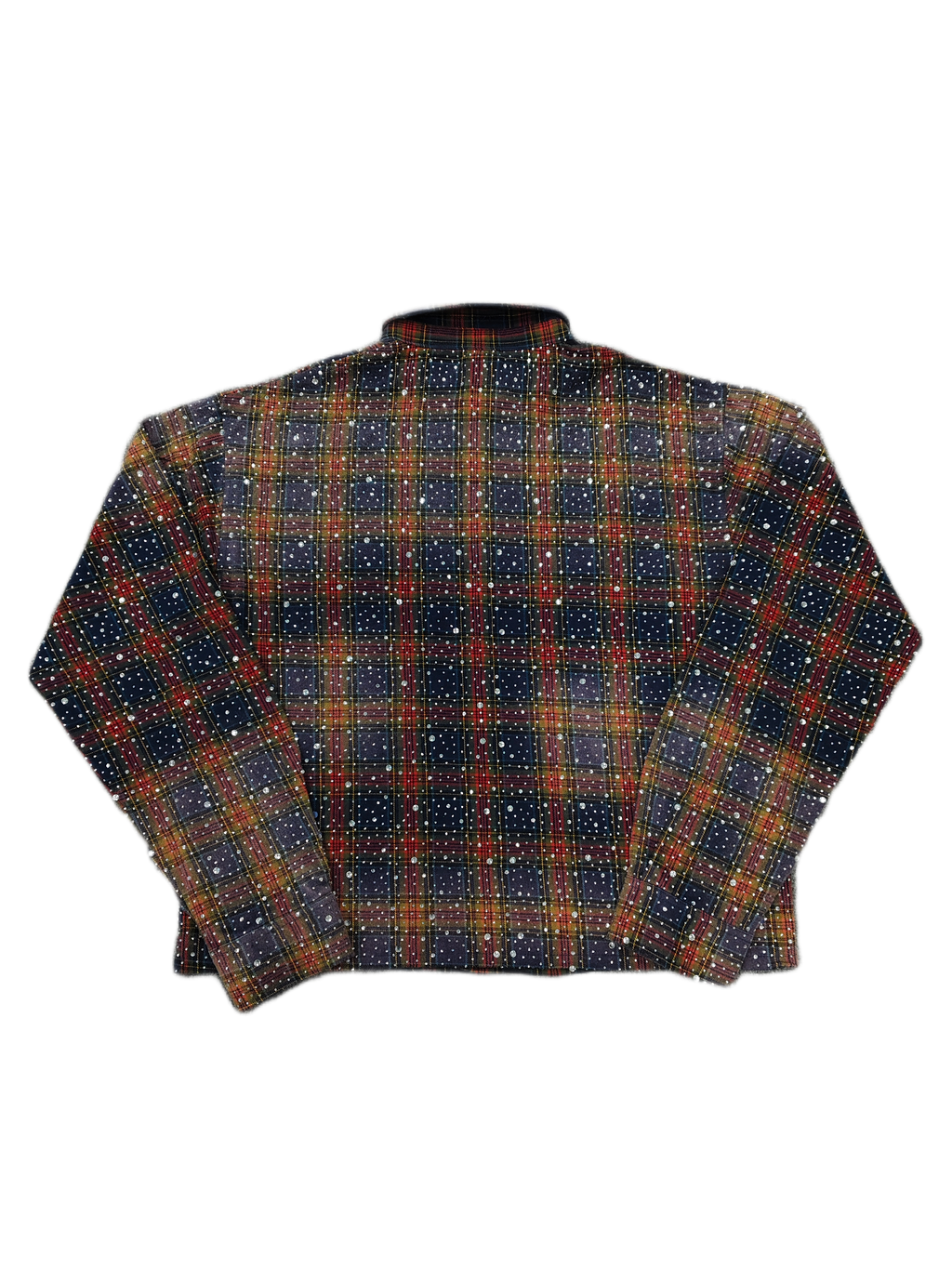 Vale Forever Rhinestone Spider Web Flannel Shirt
