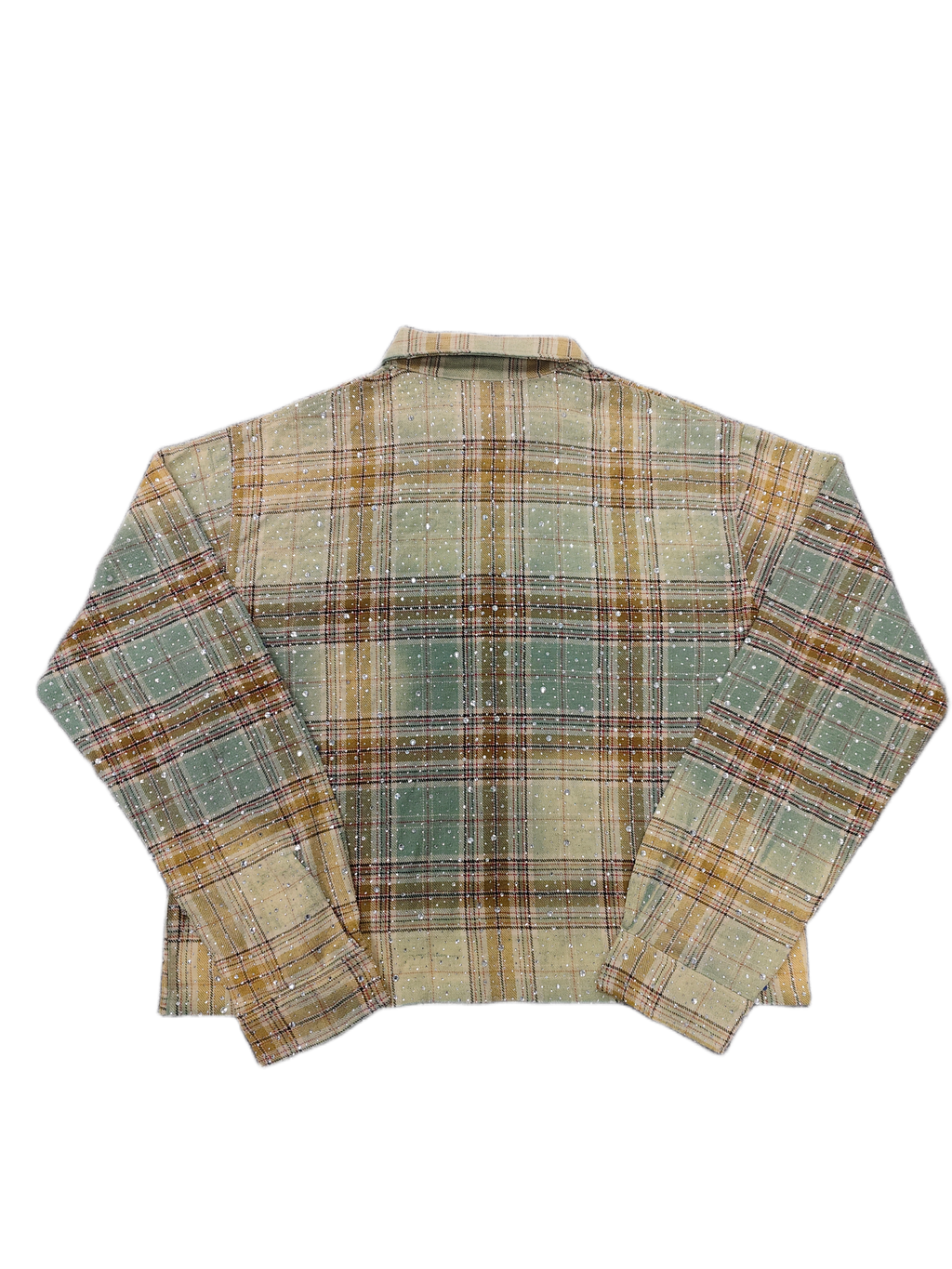 Vale Forever Rhinestone Spider Web Flannel Shirt