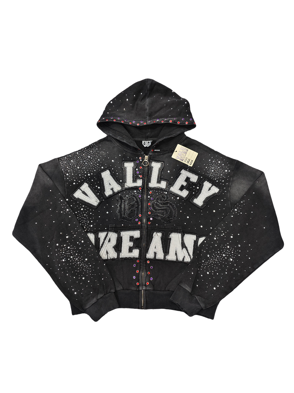 Vale Forever Classico Zip Up Hoodie Black
