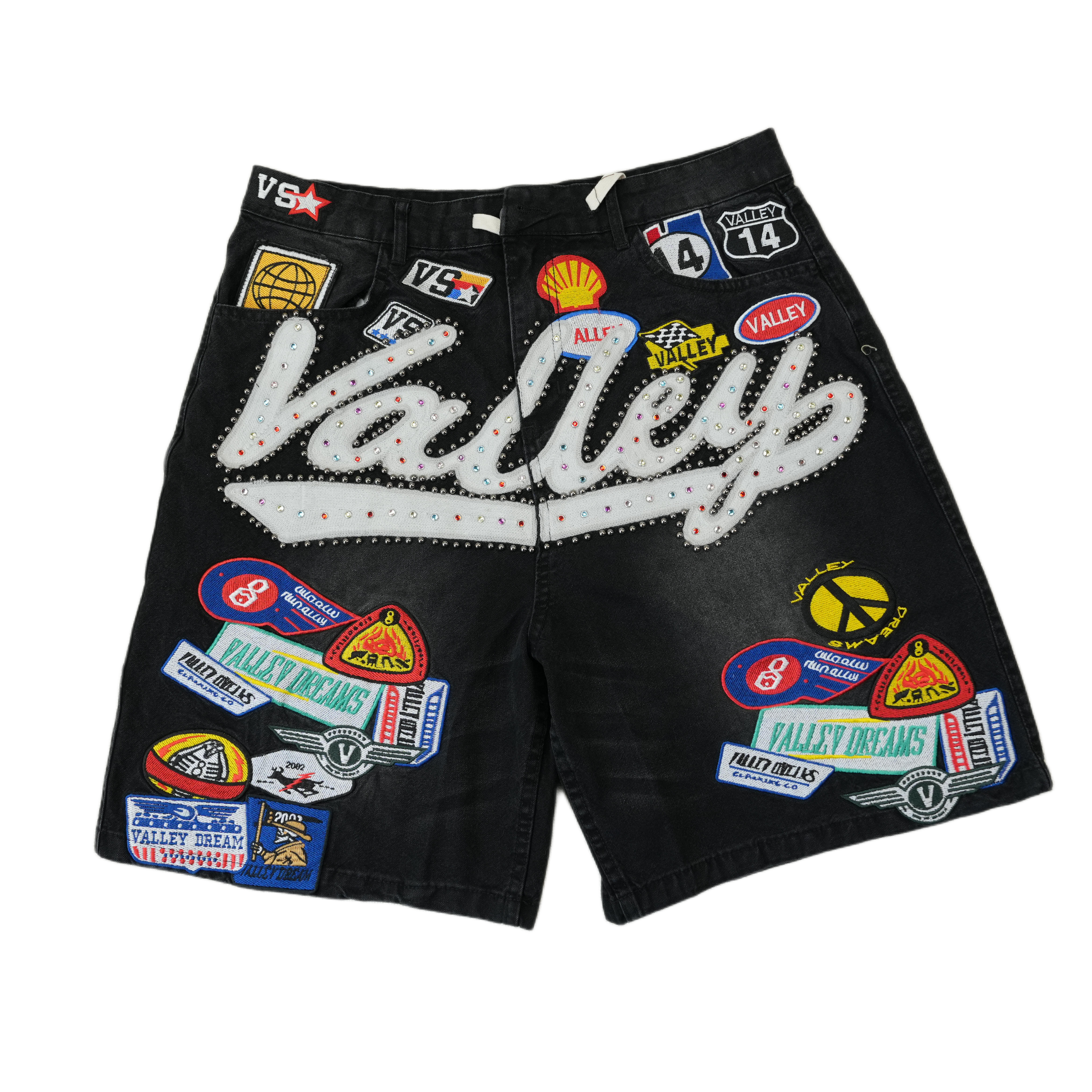 Vale Forever Black 1980's Jorts Black/Wash